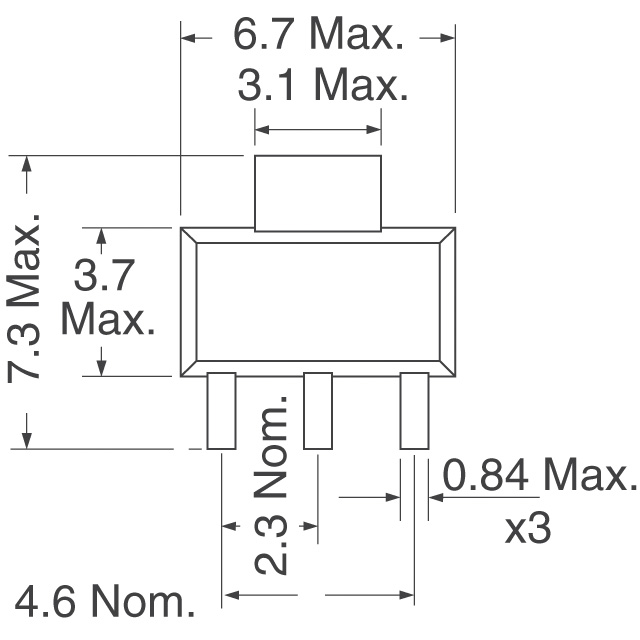 FZT549TA Diodes Incorporated  Transistores bipolares (BJT) simples